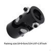 1" DD X Double Steering Shaft Coupler Black Accessories Professional Spare Parts Replacement