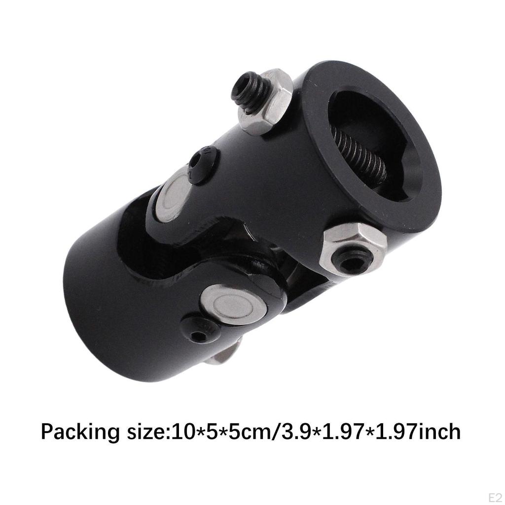1" DD X Double Steering Shaft Coupler Black Accessories Professional Spare Parts Replacement
