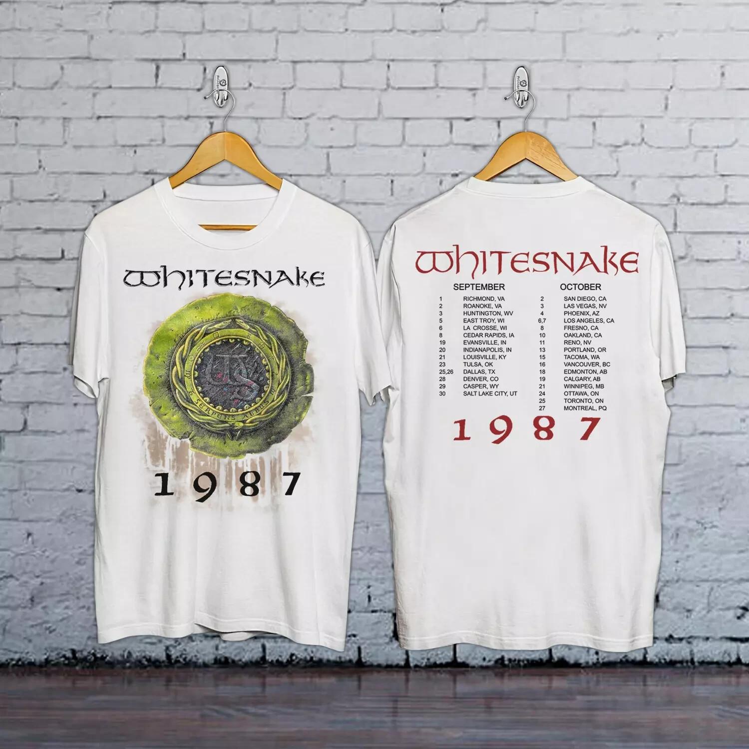 Футболка с турне Whitesnake 1987 года L