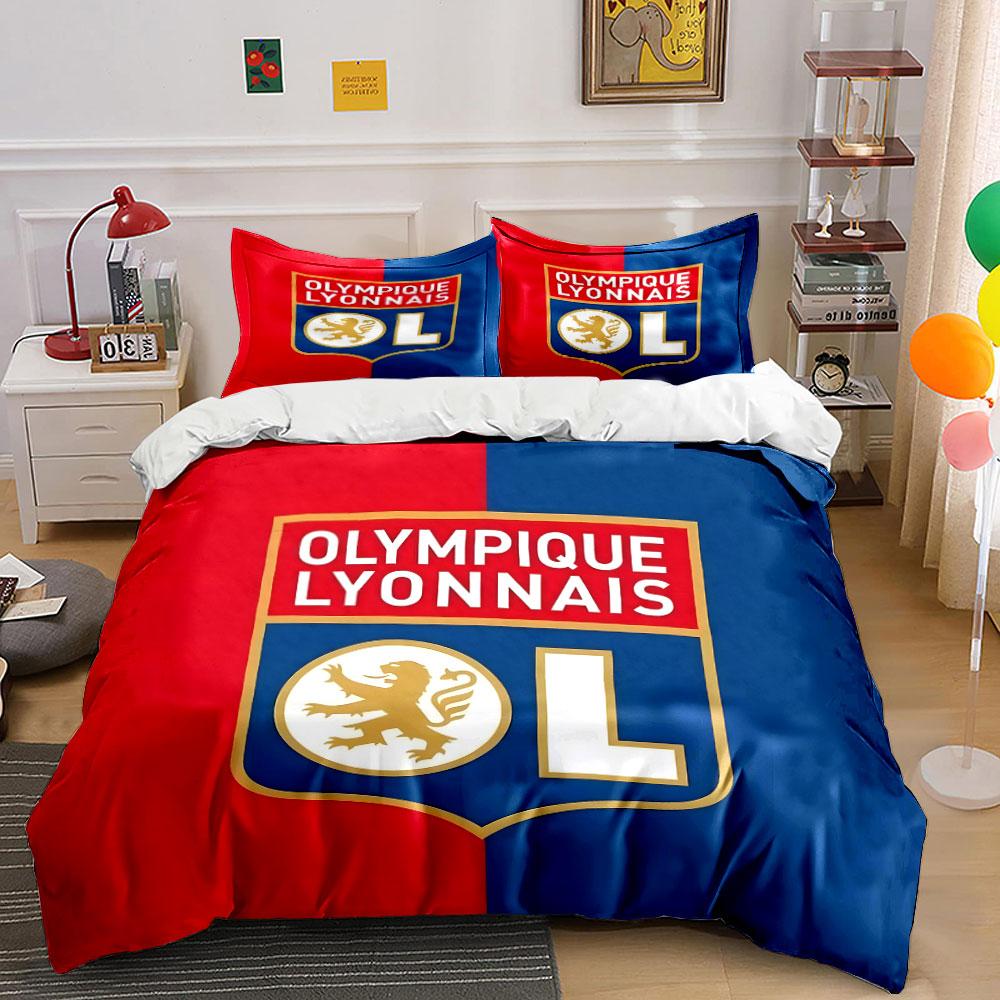 

Olympique Lyonnais logo design. Bedding sets Duvet cover sets Duvet covers Pillowcases(1 * Duvet Cover 2 * Pillowcases without duvet insert) 135x200cm
