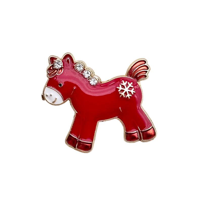 Брошь «Рыжий жеребенок»: Стильная брошь  Год Лошади  для высокой моды