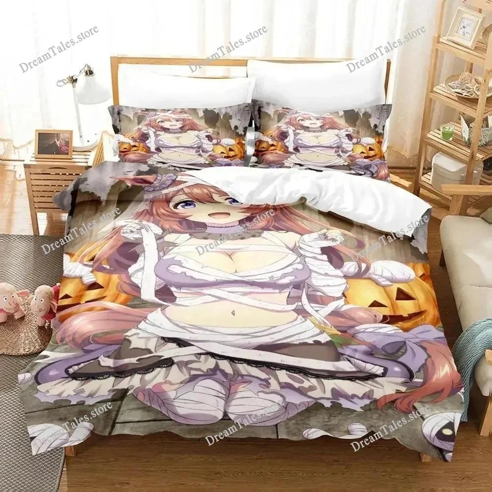 Mummy Girls Anime Bedding Set Duvet Cover Bed Set Quilt Cover Pillowcase Comforter king Queen Size Boys Adult Bedding Set741