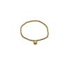 Fashion 18K Gold Elastic Rope Round Bead Titanium Steel Bracelet Niche High-End Hand Jewelry Does Not Fade