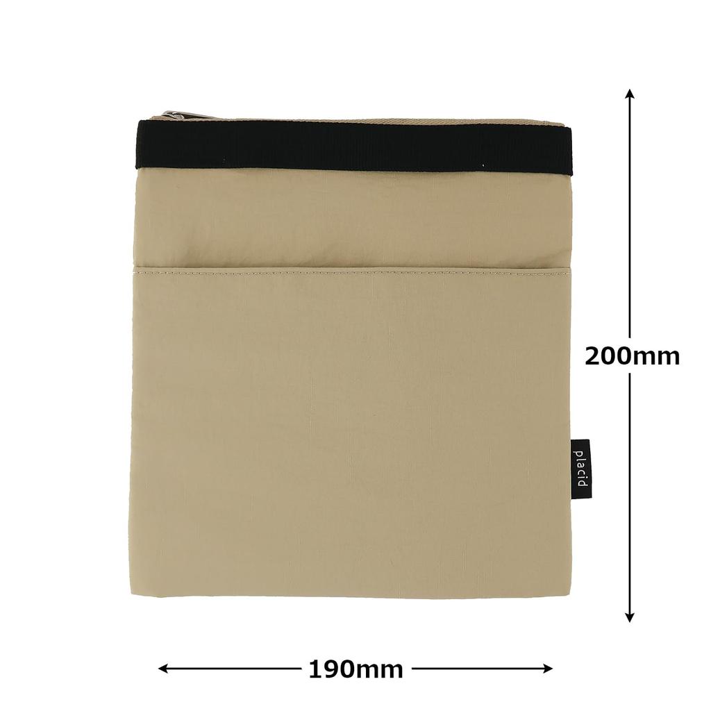 L Commune Insulated Pouch, Placido Milk Tea, LNC-1203