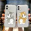 Funny Cartoon Cat Lover Couple Phone Case For Samsung Galaxy S24 S23 S22 S25 Ultra Plus Cover for Galaxy S23+ S24+ S25+ Shell