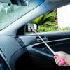 Car Rearview Mirror Wiper Cleaning Tool Auto Glass Mist Cleaner Scraper Car Accessories Handle Telescopic Window Cleaning Brush