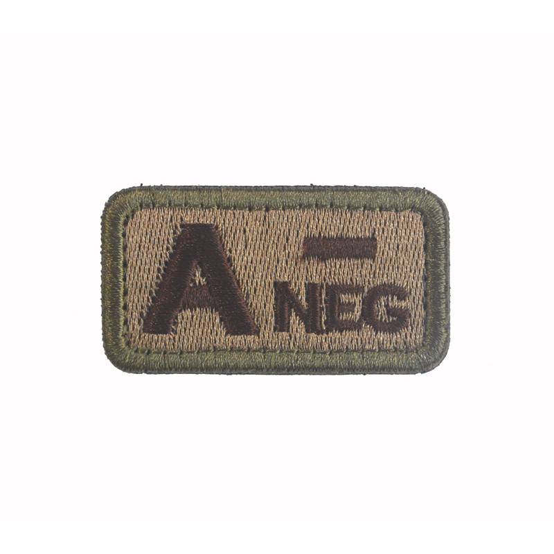 Badge Blood Type Velcro Embroidery Patch Clothing Backpack Accessory Decoration