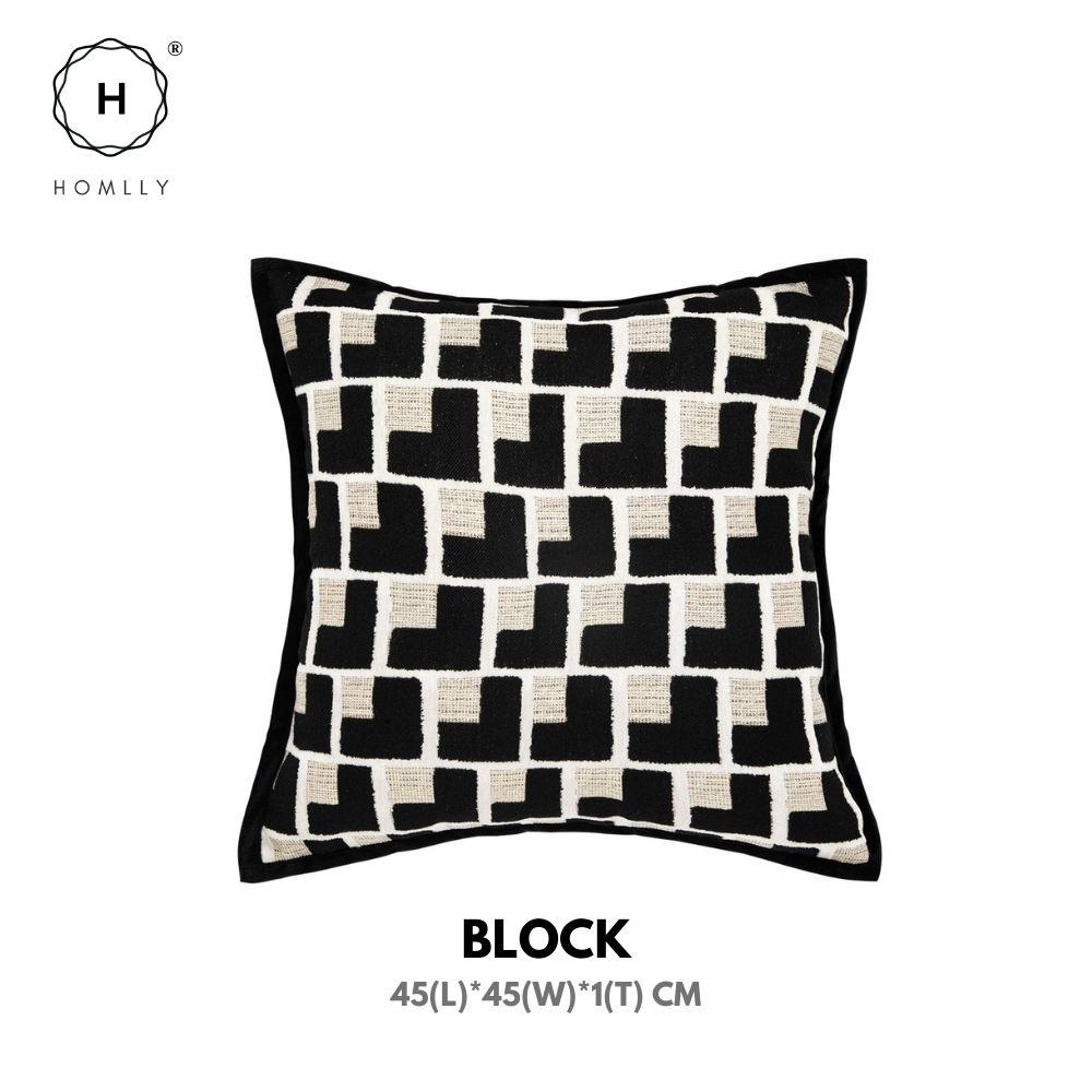 

Homlly Houndstooth Decorative Pillow Cushion Covers (Set A) (X2PCS) Block X2