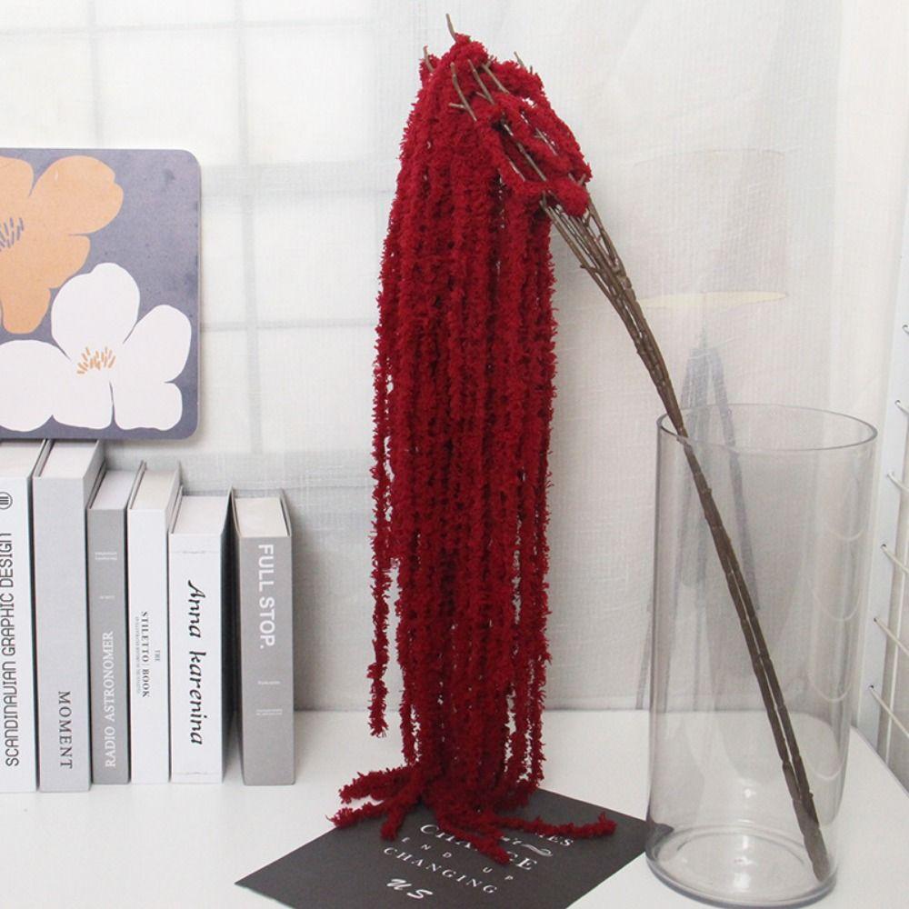 Vícebarevný amarant umělý závěsný rostlinný ornament doplňky simulovaný amarant ocasatý příze fotografické rekvizity
