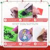 8pc/sets A Lovely Cartoon Girl Diamond Painting Coasters DIY Diamond Art Coasters 5D Full Drill Diamond Coasters Acrylic Round Cup