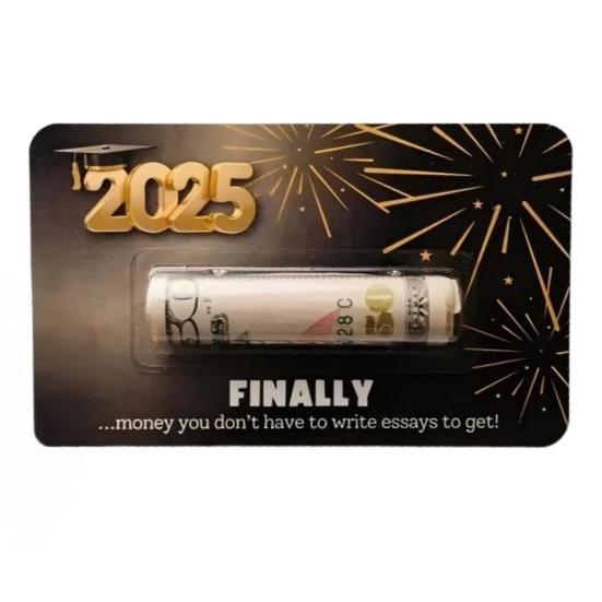 Graduation Money Holder Class of 2025 Congrats Grad Cash Holder with Plastic Cover Graduation Gift Card