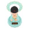 Nodding Buddha Ornament Glow In The Dark Solar Powered Shaking Head Cartoon Maitreya with Circle