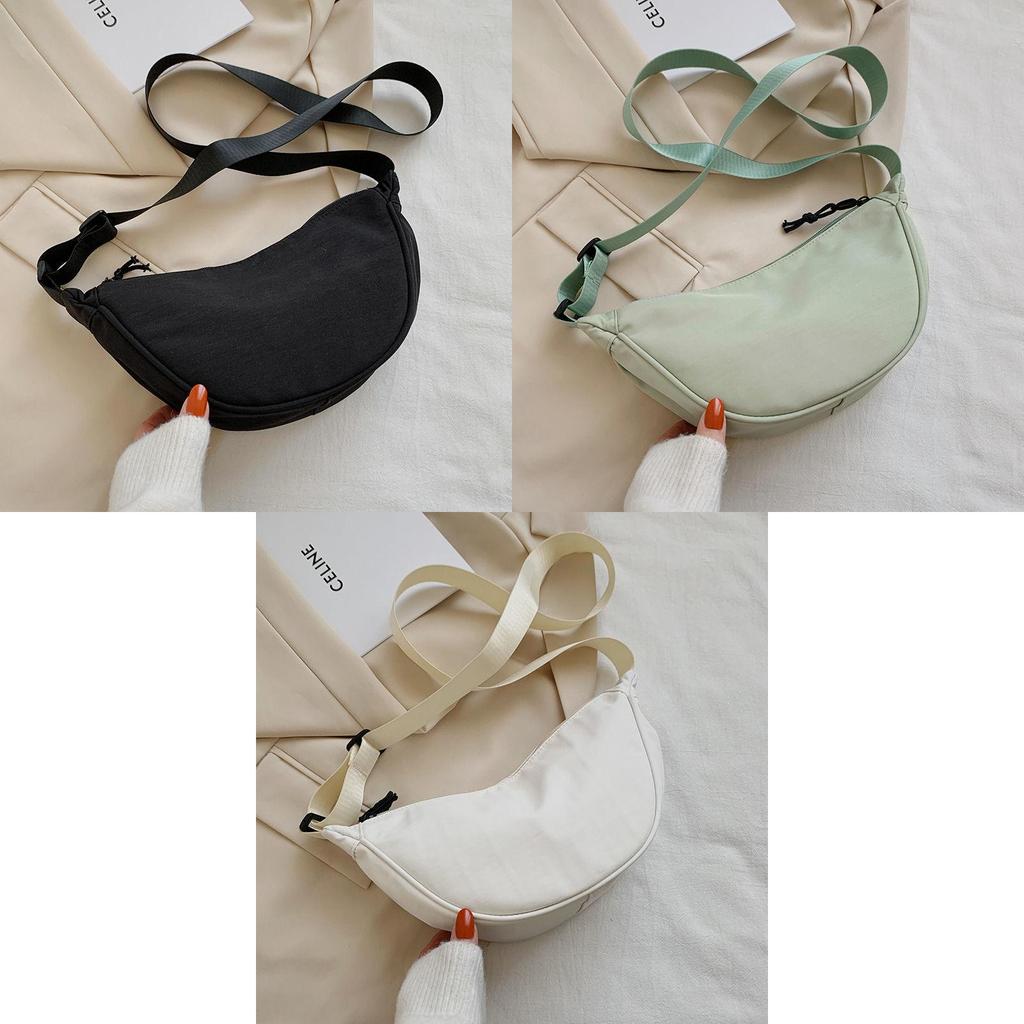 Women's Nylon Crossbody Bag 2023 New Trend Dumpling Bag Lightweight Small Shoulder Bag