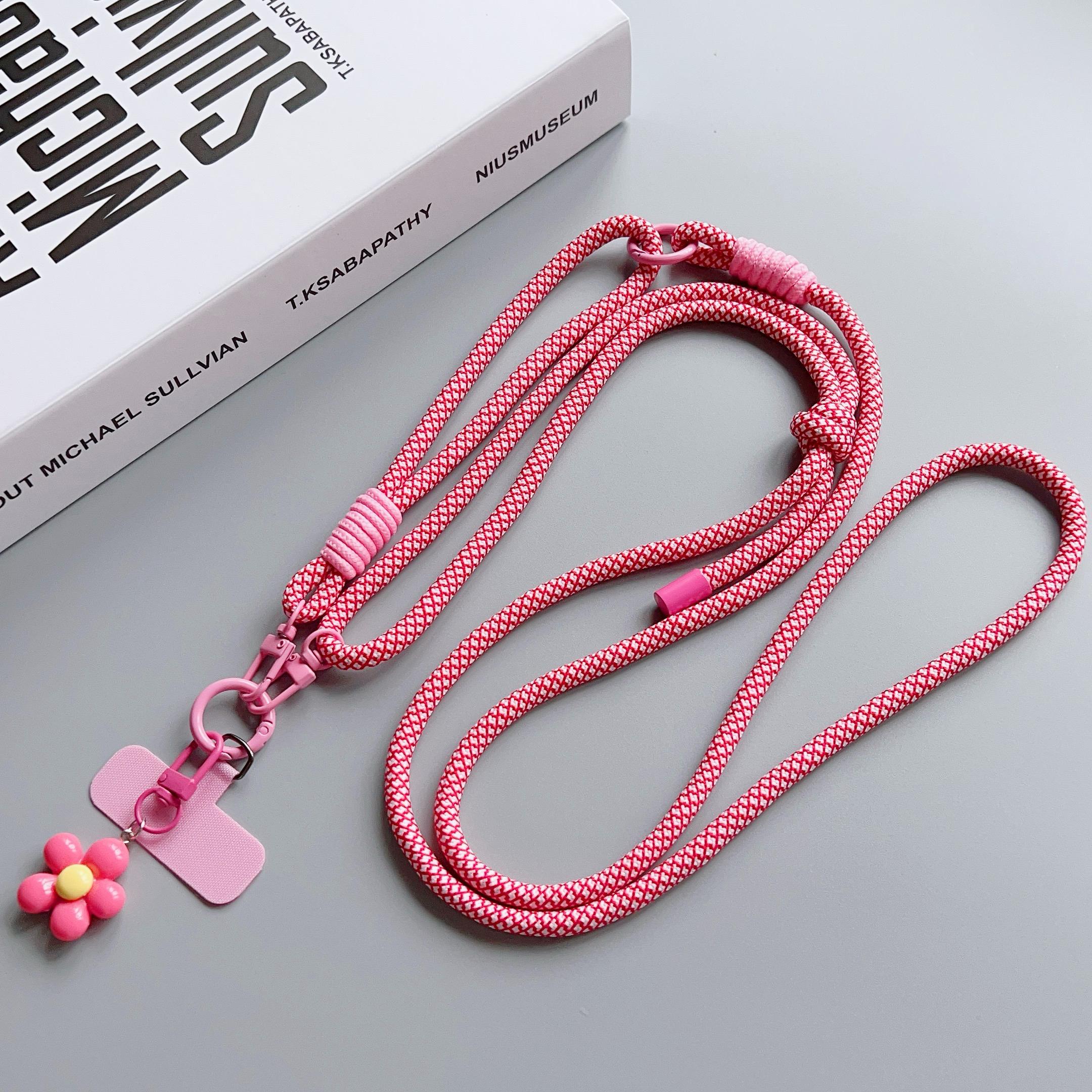

Dopamine Splicing Long And Short Rope Mobile Phone Lanyard Card Crossbody Handheld Dual-Purpose Pendant Is Detachable And Anti-L Polyester / Nylon