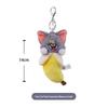 Tom & Jerry Plush Toys: Cat Pendant & Mouse Keychain Charms for Kids