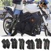 1 para ocieplanych nakolanników motocyklowych, wiatroszczelnych, wodoodpornych, pogrubionych i pluszowych, zimowych, zewnętrznych, ochrona kolan ze skóry PU