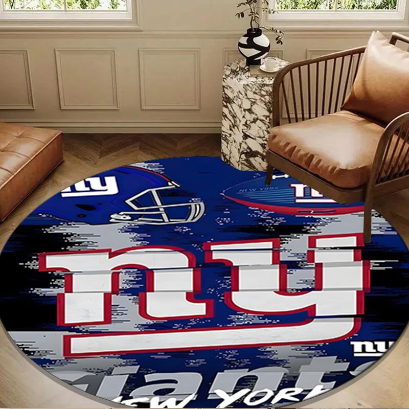 New York Giants Helmet Round mat, Anti-slip Circle Carpet Chair rug For livingroom,Bedroom, doormat home decor Gift Christmas Gifts