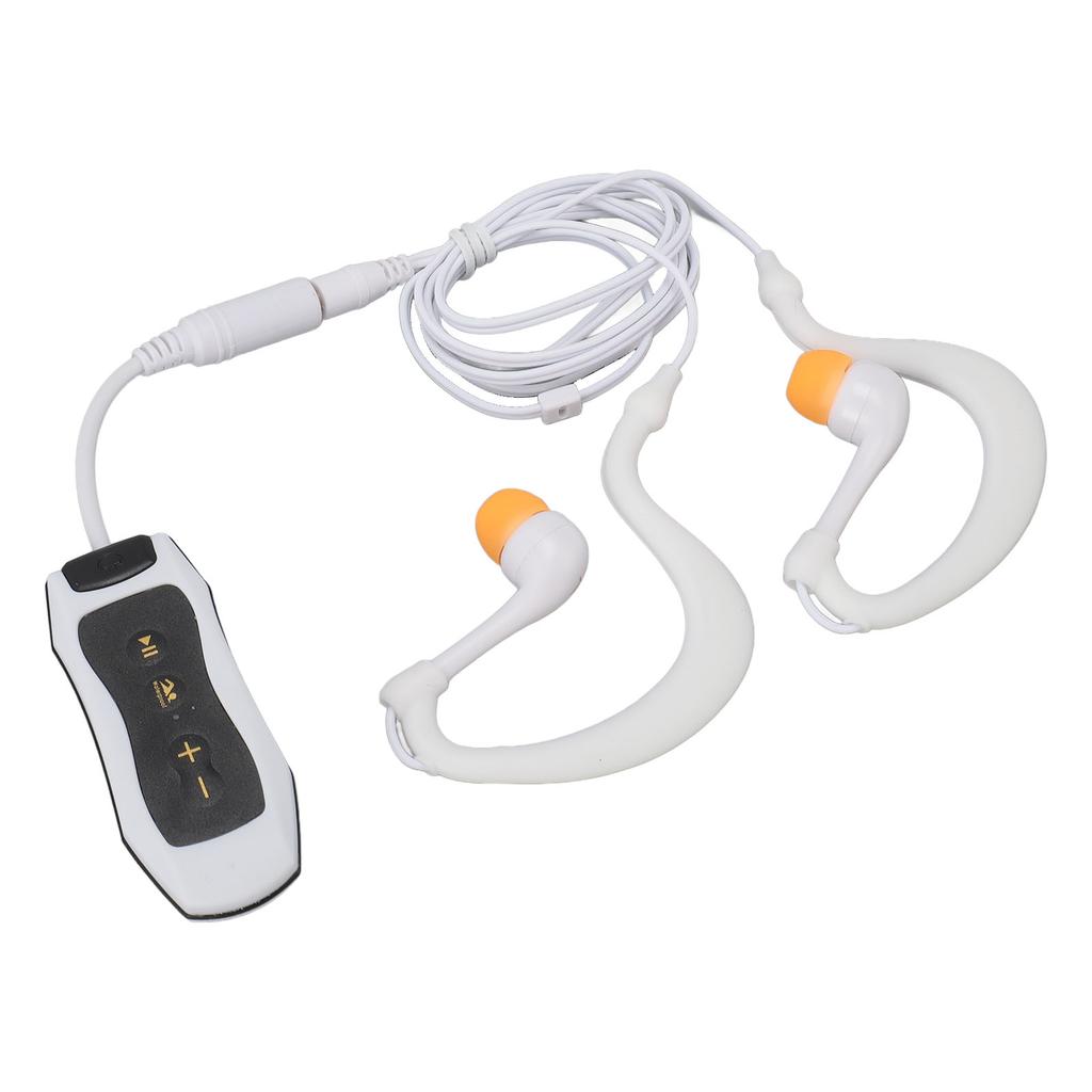 MP3 Player IPX8 Waterproof Rechargeable USB2.0 Music Player with Waterproof Earphone for Swimming Diving Running