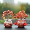 Crystal Money Tree Car Decoration Set - Creative Car Interior Decor Item - Car Decoration Matching Set