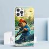Cute P-PaddingtonS Bear Soft Cover for iPhone 16 17 Air 15 14 Pro Max 16E Phone Case 13 Mini 12 11 7 SE 8 Print Pattern Fit Case