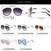  New Fashion Double Bridges Pilot Men Sunglasses Shades UV400 Vintage Gradient Mirror Women Trending Sun Glasses