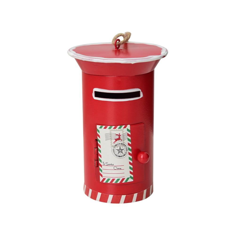 New Iron Christmas Mailbox Mini Metal Iron Pendant Portable Christmas Tree Decoration