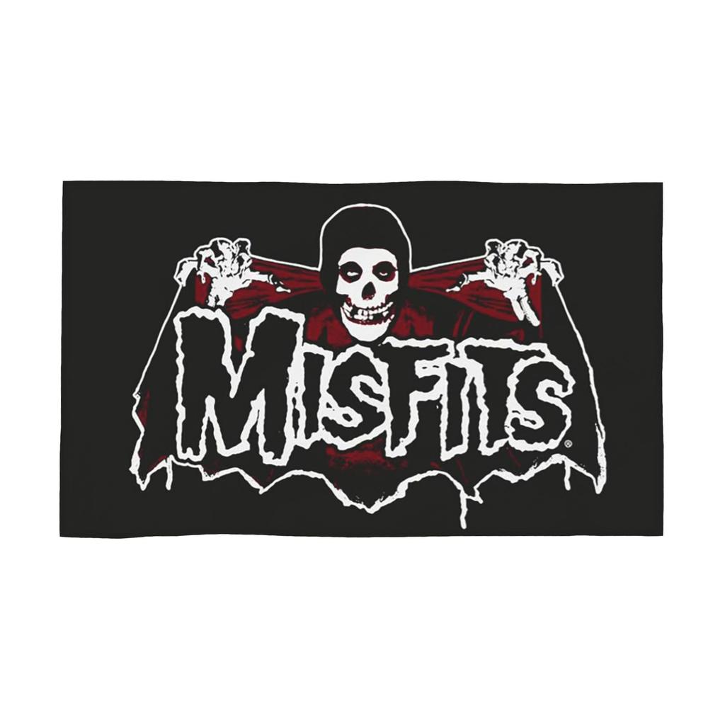 Misfits Skull Soft Face Towel Quick Dry Pool Bath Cotton Towels Absorbent Quick