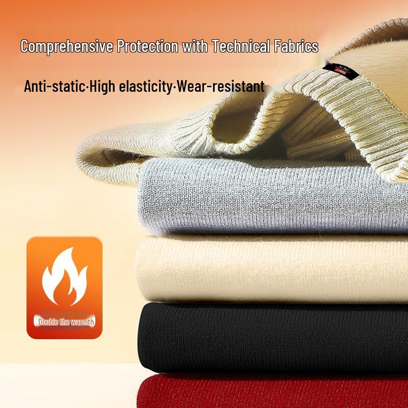 Baleno Men's Fleece-Lined Half-Turtleneck Pullover Sweater