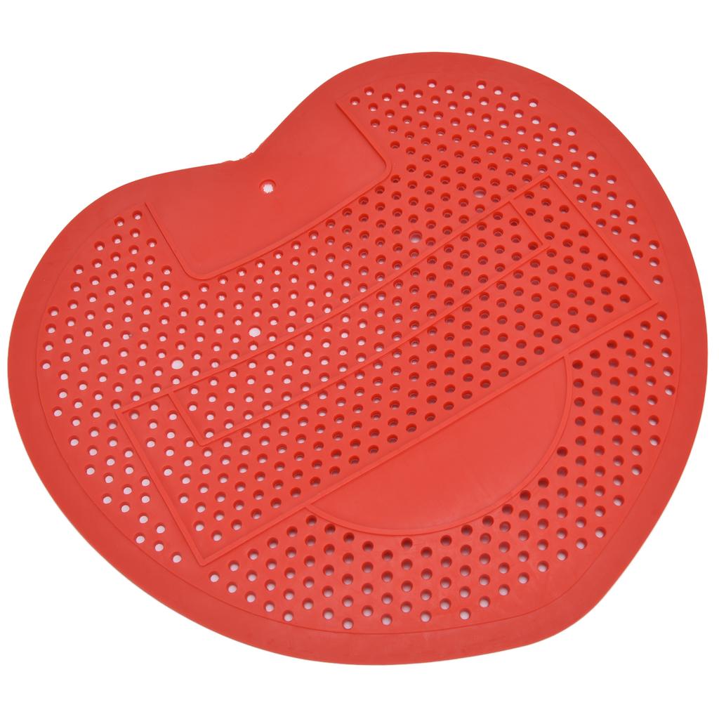 Urinal Screen Anti Blocking Durable Splashproof Urinal Deodorizer for Bathroom Office RestaurantRed