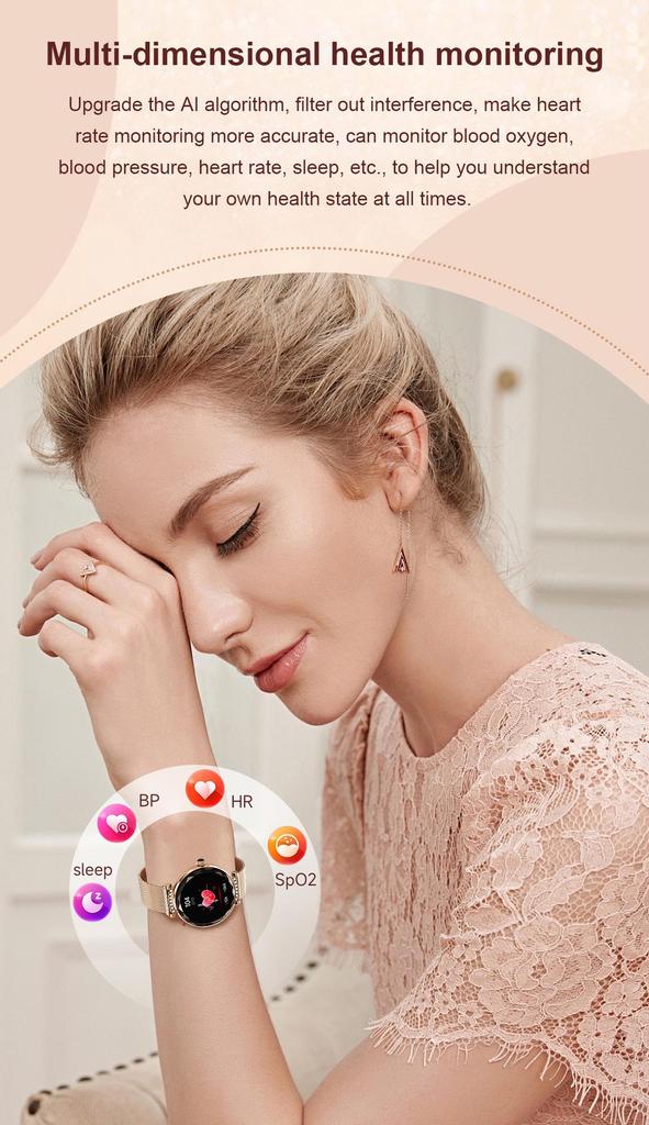 NX7PRO Women's Smart Bracelet: Heart Rate, Blood Oxygen, Waterproof, Sports Mode