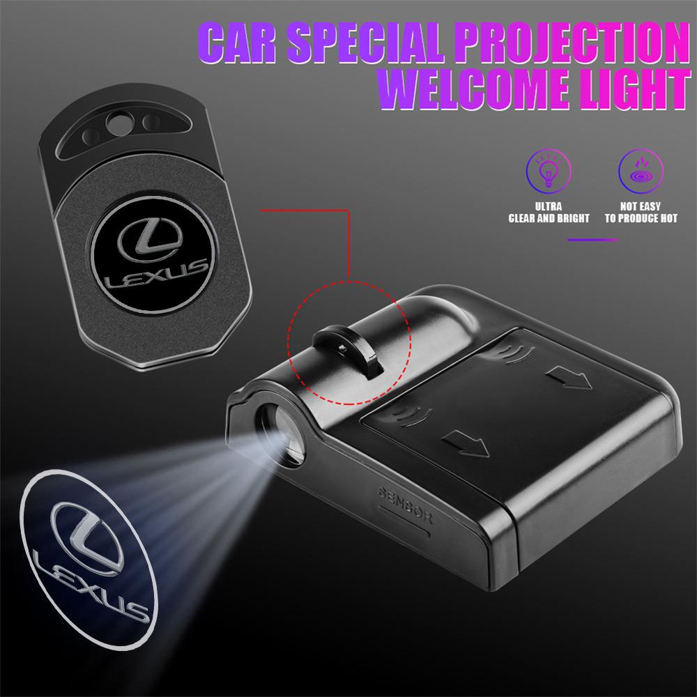 Wireless Car Door Welcome Light Projector Lamp Auto Styling For Lexus FSPORT IS200 ES300h Ct200h RX350 IS300h IS250 RX450 NX450h