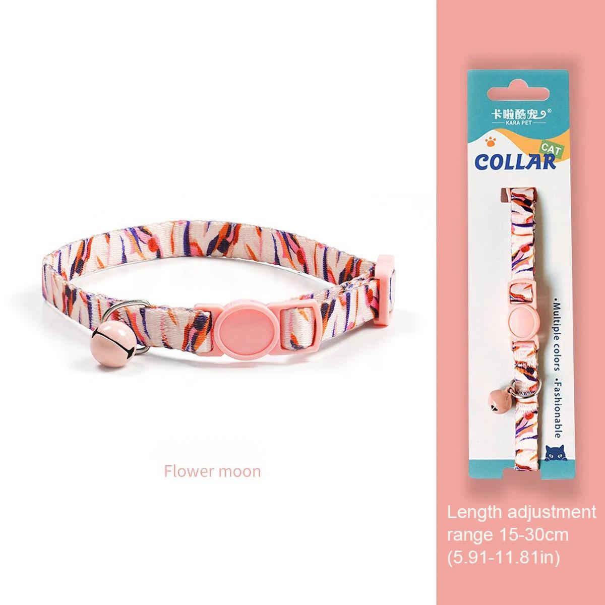 

Concise Design Cat Weaving 15-30cm Necklace Collar with Bell Anti-Suffocation Comfortable Safe Buckle Pet Decoration Accessory