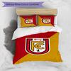 Set Lenzuola 3 Pezzi Stampato Union Berlin FC Traspirante Copripiumino con Federe Biancheria da Letto Decorativa per Camera da Letto Casa