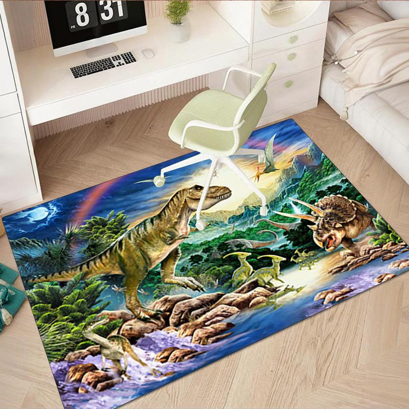 1Pc Dinosaur Rug - Home carpet Office Decorative Carpet For Living Room Bedroom Door Mat Floor Rug Computer Chair Area Rug