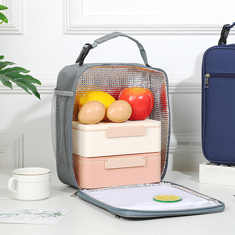 Portable Large Capacity Insulated Lunch Box Reusable Lunch Bag for Men Women Waterproof Oxford Cloth Insulated Cooler Bag