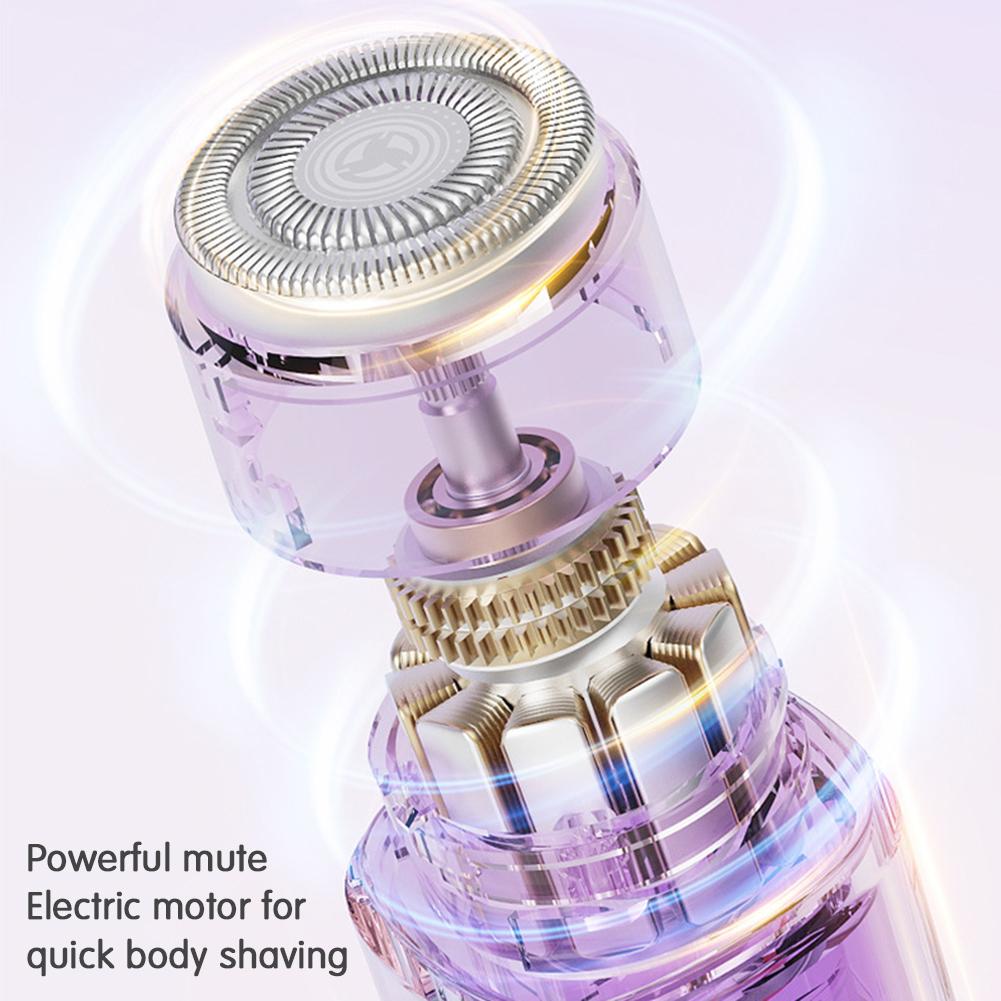 Wireless Charging Shaver Dual Head Portable Mini Private Parts Electric Shaver Women's Hair Removal Device