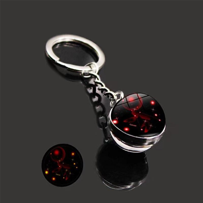 1PC Sturdy Handbags Sphere Backpacks Zodiac Gift Keychain Bags Starry Sky Decoration Durable Luminous