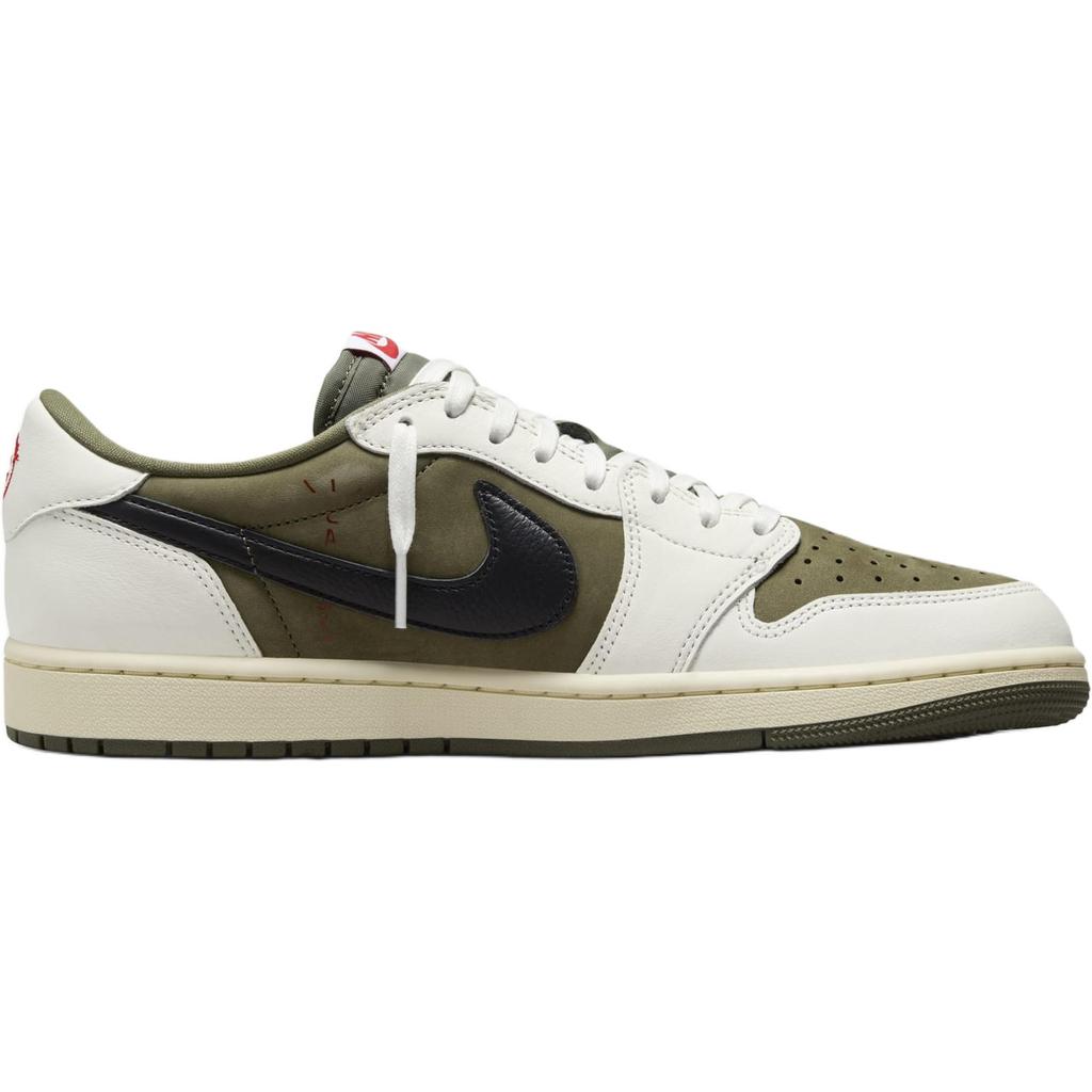 Travis Scott x Air Jordan 1 Retro Low OG SP PS Reverse Olive / Medium Olive Zapatillas para Niños Verde Negro Vela DO5442-200