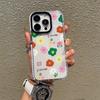 ins wind color small floral transparent summer mobile phone case Apple 15/14promax soft case protective case can be