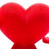 Desktop Storage Ornament Heart Rose Ornament, 3D Printed Red Pen Holder Romantic Love Gift with Movable Joints, Figure for Valentine Day Decoration
