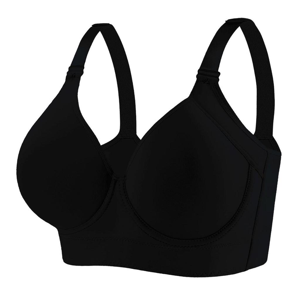 Nahtloser Bügel-Push-up-Form-Sport-BH mit tiefem V-Rücken