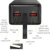 Išorinis maitinimo blokas 30000mAh USB USB-C micro-USB Greitas įkrovimas LED ekranas Phonillico®