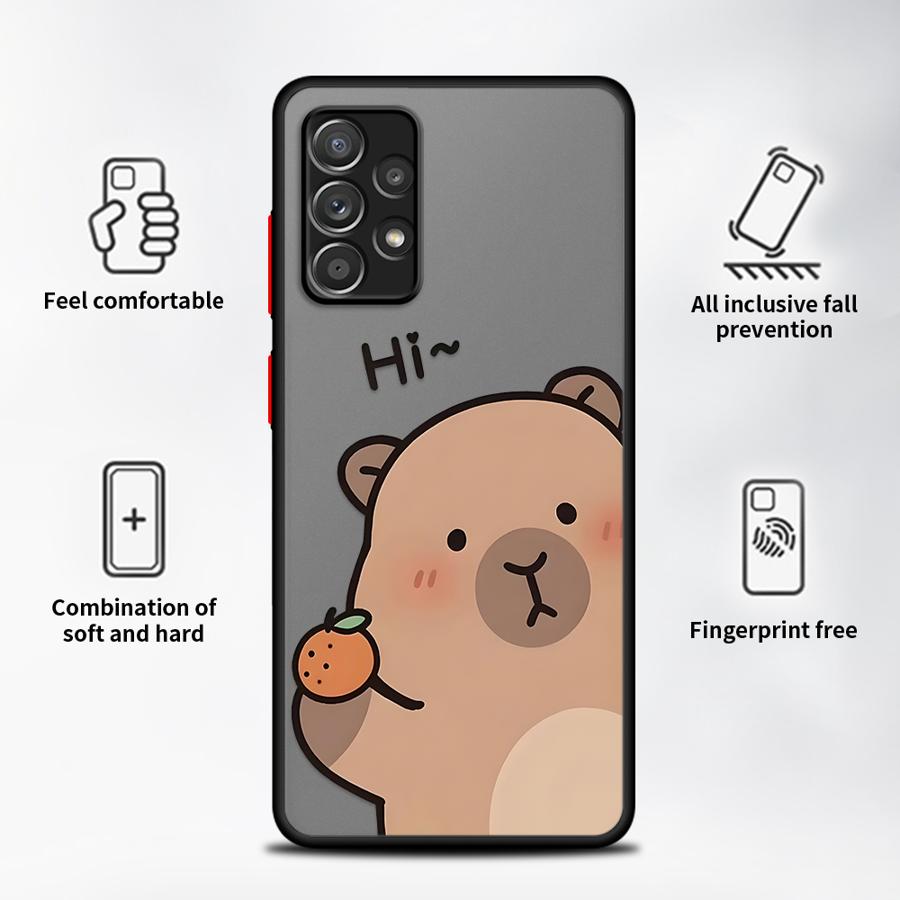 Cute Guinea Pig Case for Samsung Galaxy A73 A33 A16 A15 A54 A35 A52S A72 A14 A23 A53 A34 A36 A56 A55 A17 A52 Phone Cover