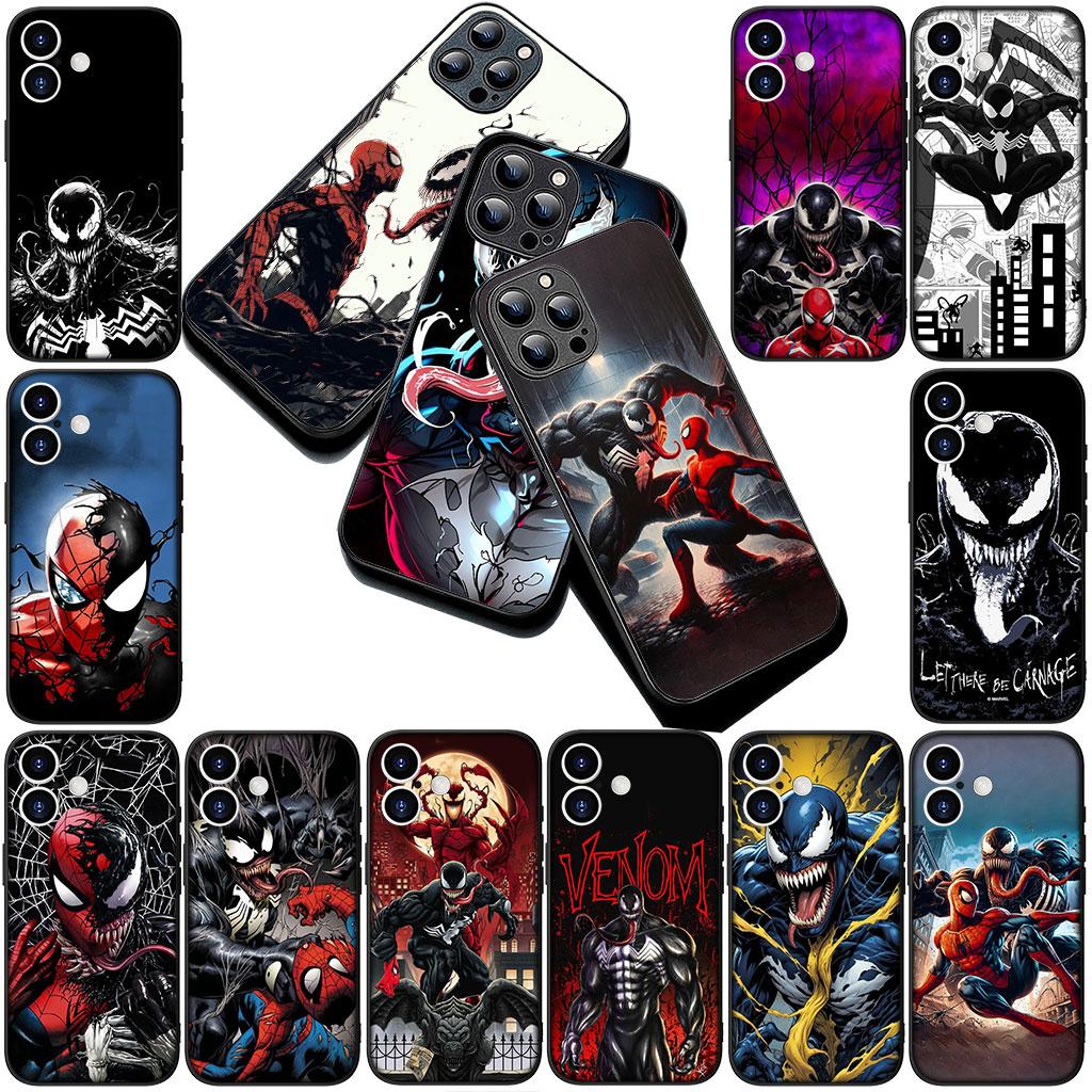 Phone Cover for OPPO A18 A16 A80 A40 A17 A15 A38 A78 A79 A54 A57 A58 A60 4G 5G Casing Soft Case Venom Marvel Spiderman Poster