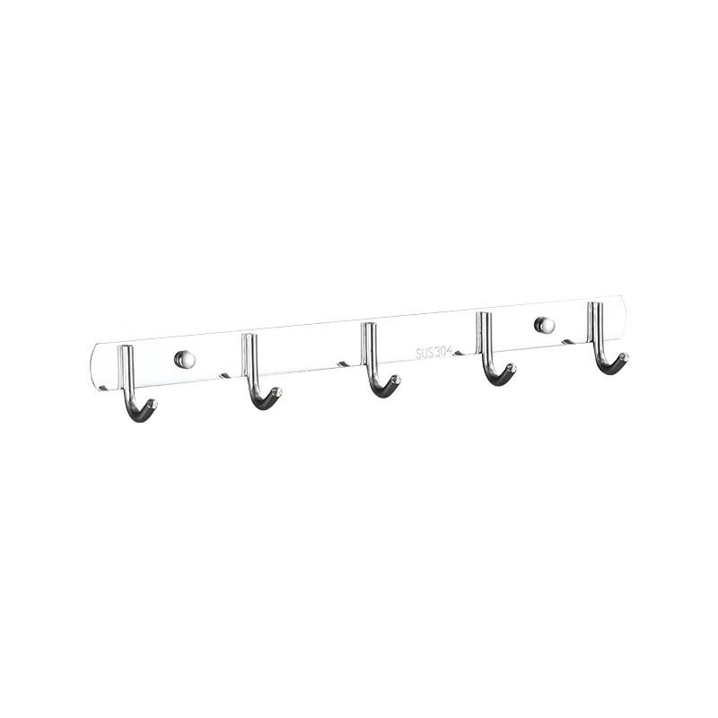 JINGRUIXIANG 304 Stainless Steel 7-Hook Wall Rack