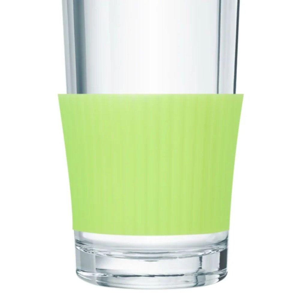 Vertical Stripes Silicone Cup Sleeve Non-slip Heat Insulation Cup Cover Thickened Anti -scald Mug Sleeve Glass