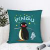 Penguin Fishing Pattern Pillowcase Sofa Cushion Cover Decorative Home Dcor Cute Cartoon Pillowcase