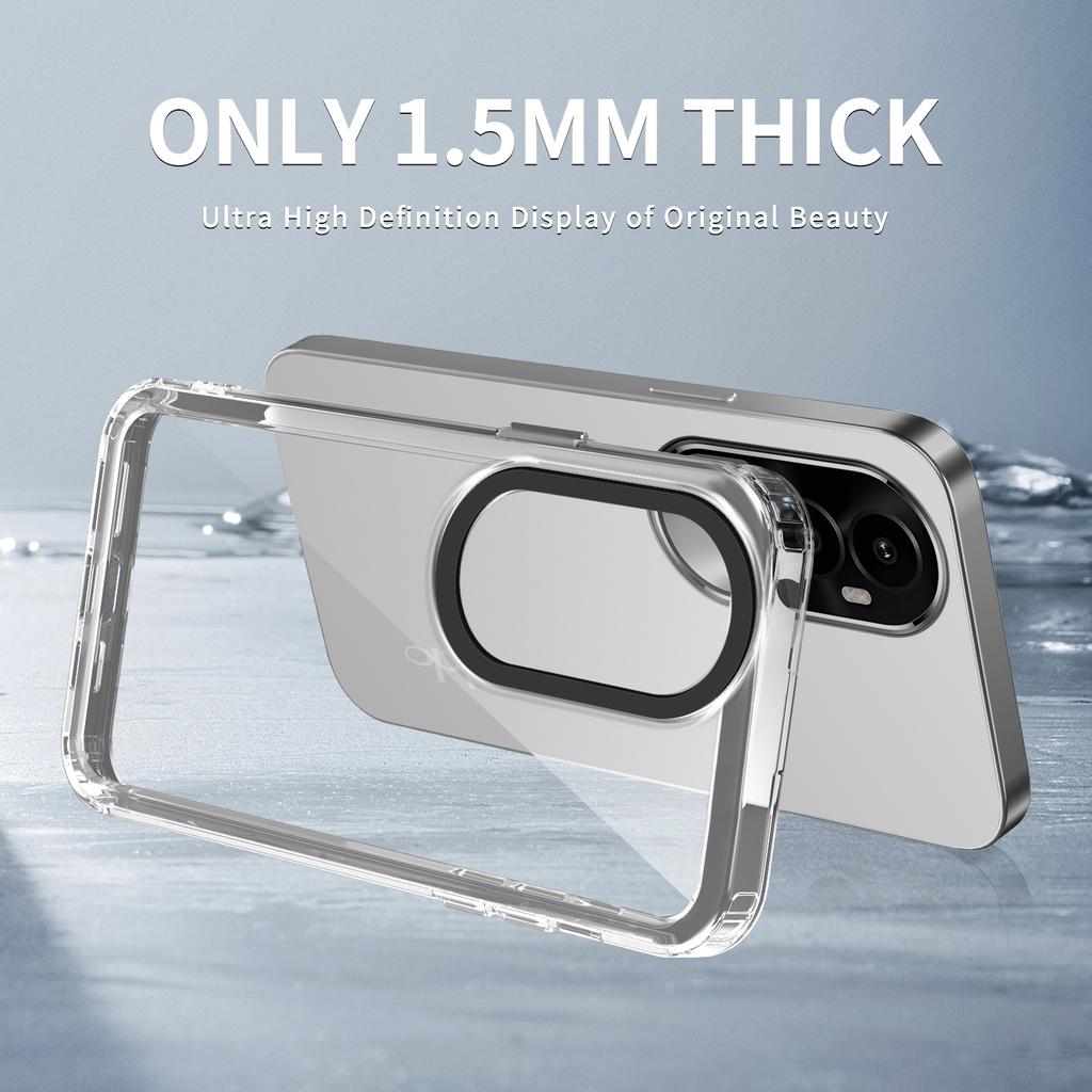 For Oppo Reno10 5G (Global)/Reno10 Pro 5G (Global) Cell Phone Cases Slim-Fit PC+TPU Clear Shell