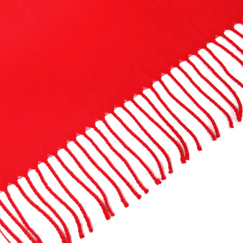 Chinese Red Printed Scarf