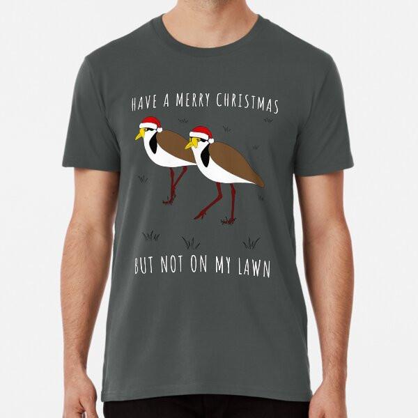 Masked Lapwing Plover Christmas Premium T-Sh S to 5XL Made in the AU/USA T-Shirt